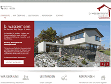 Tablet Screenshot of bauunternehmung-wassermann.de